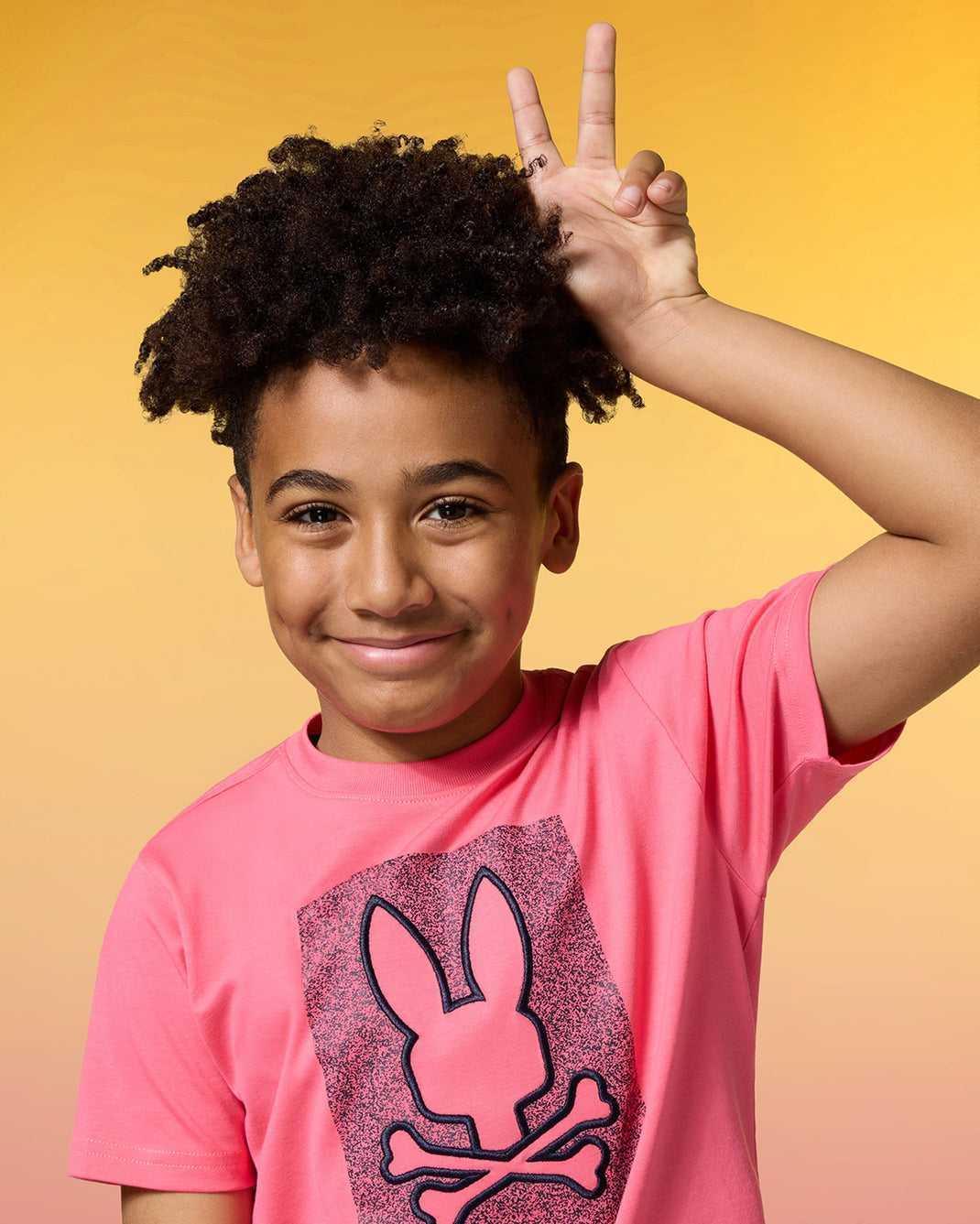 Tees Psycho Bunny Livingston Graphic Tee Rose Enfant | NMC-08101511